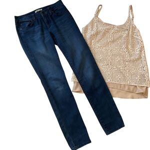 CAbi Straight Leg Blue Moon Indie Jean Style 514 Size 2